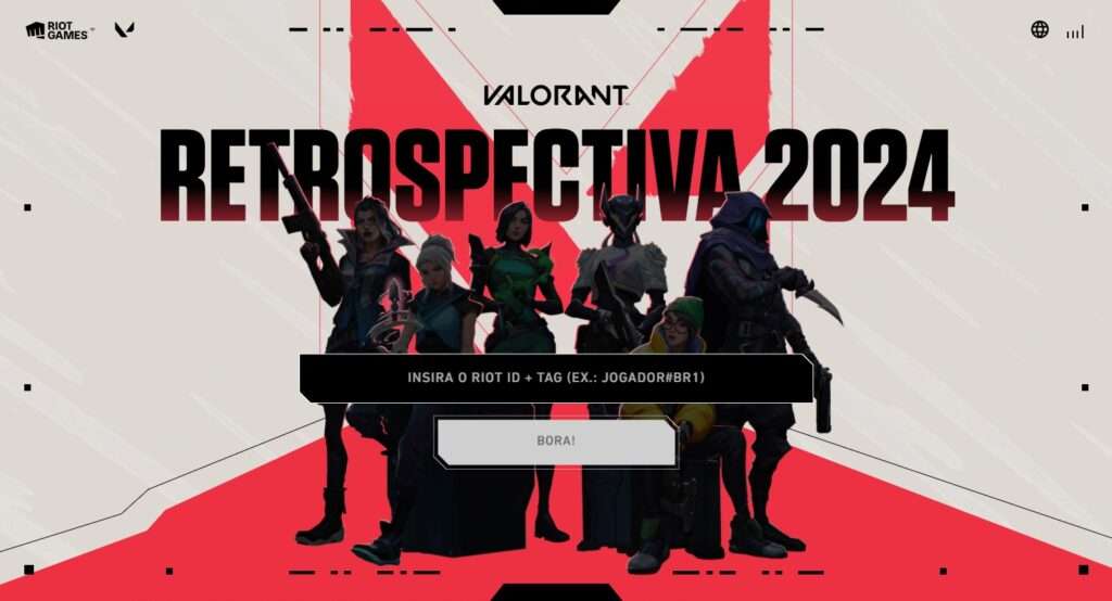 VALORANT retrospectiva 2024, como acessar retrospectiva VALORANT, Riot Games, estatísticas do VALORANT 2024, desempenho no VALORANT, KDA VALORANT, agentes mais jogados VALORANT